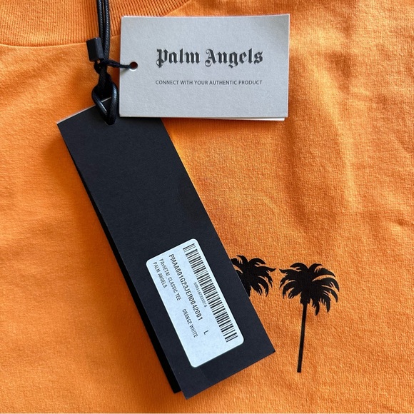 NWT RARE Palm Angels x Setai Miami Beach | Exclusive Tee in Orange - Picture 4 of 6